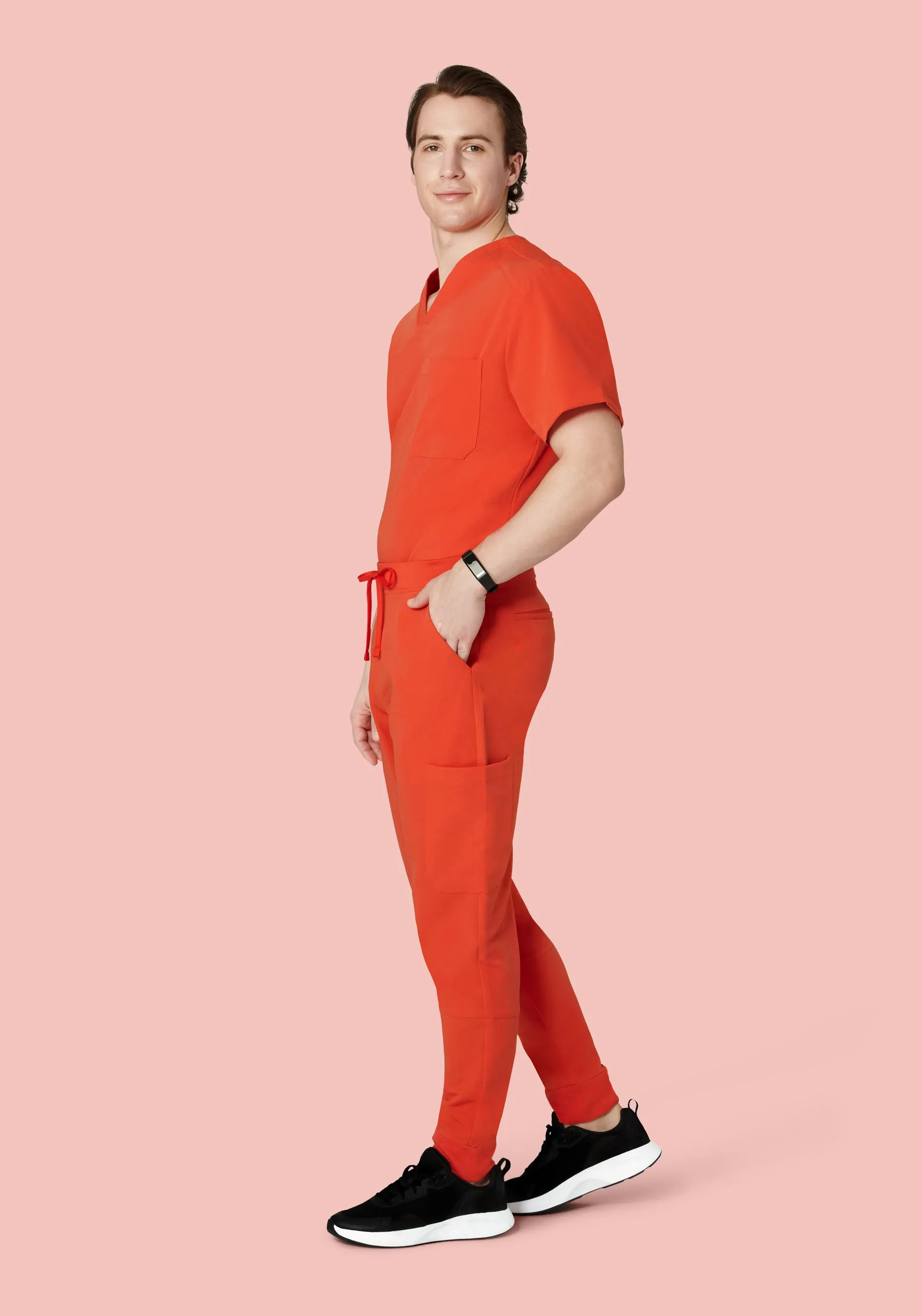 7 Pocket Joggers Sunset Orange
