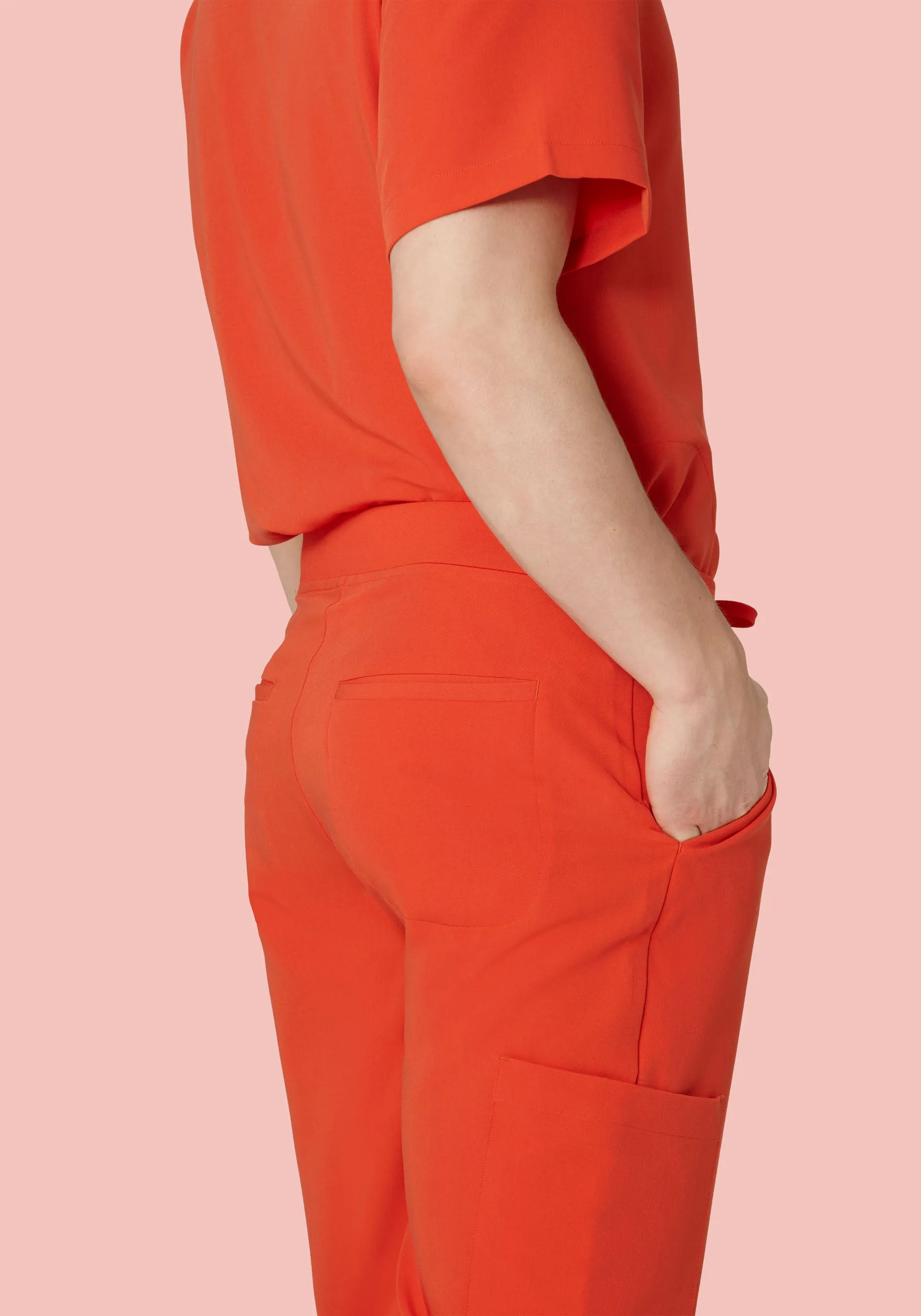 7 Pocket Joggers Sunset Orange