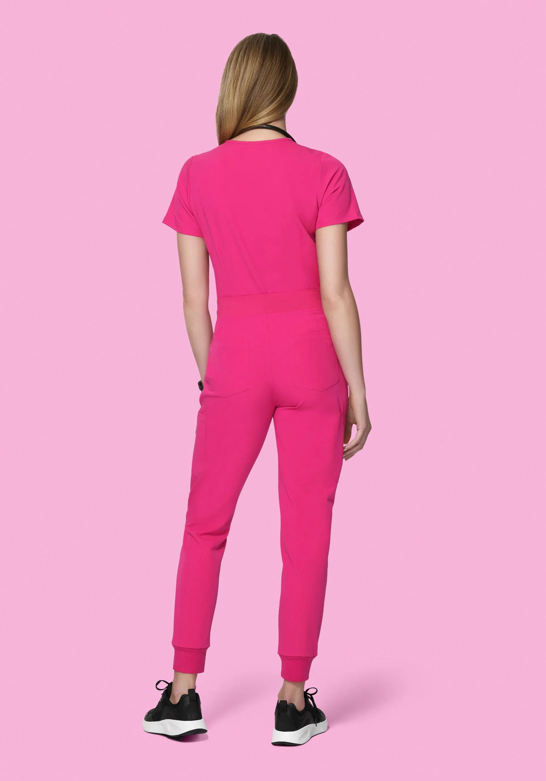 9 Pocket Joggers Shocking Pink