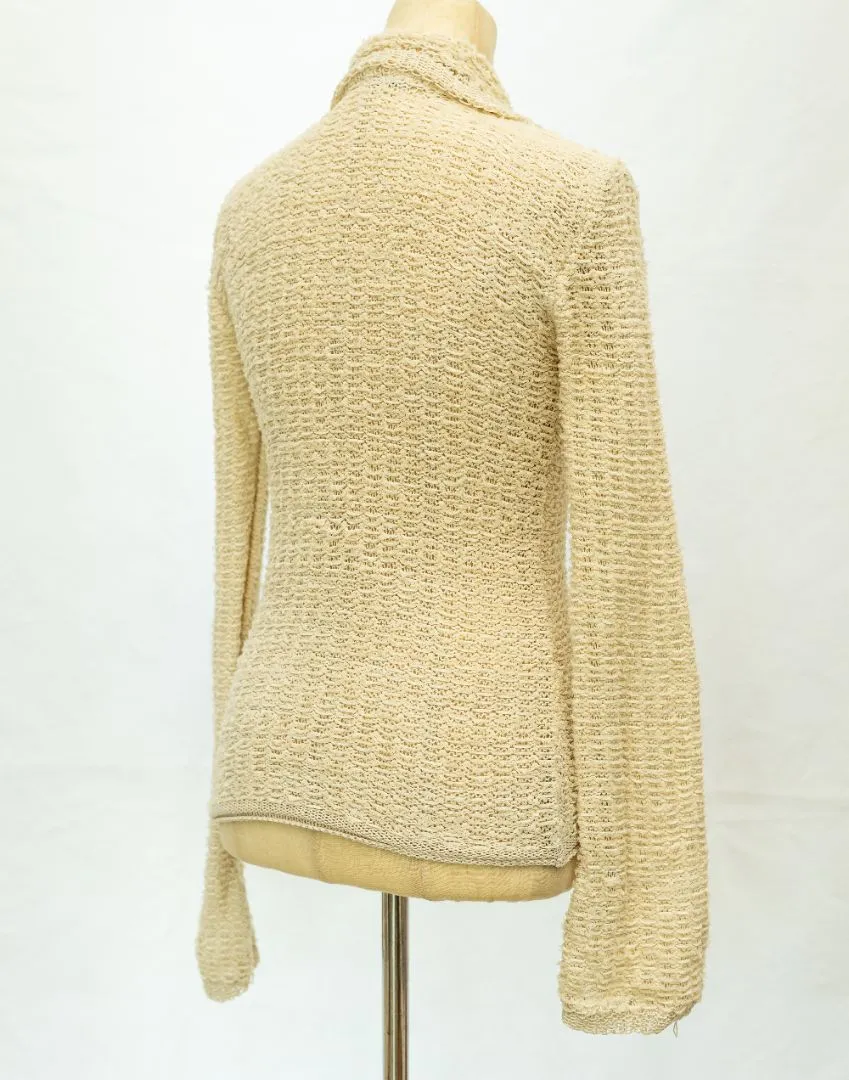 Acne Studios Beige Knit Button Up Cardigan