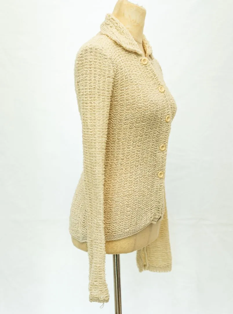 Acne Studios Beige Knit Button Up Cardigan