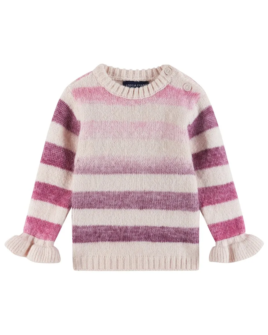 Andy & Evan Ombre Striped Wool-Blend Sweater & Legging Set