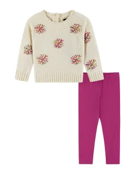 Andy & Evan Snowflake Sweater & Legging Set