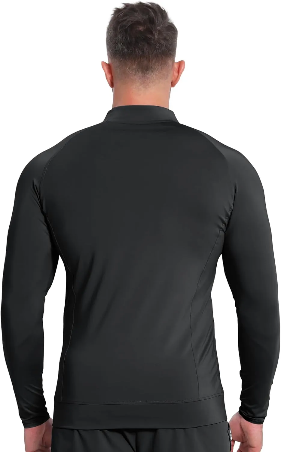 BROKIG Mens Dualzip Lightweight Muscle Quarter Zip Long Sleeve Shirts Workout Running Gym Athletic Slim Fit 1/4 Zip Jackets