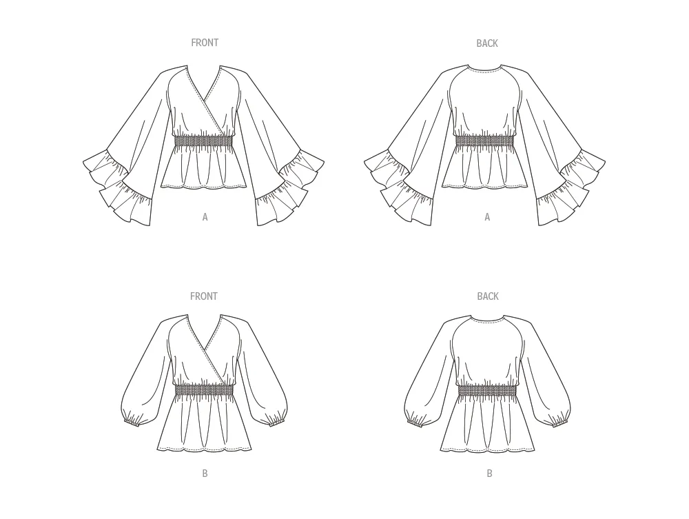 Butterick Sewing Pattern B6930 Misses' Top