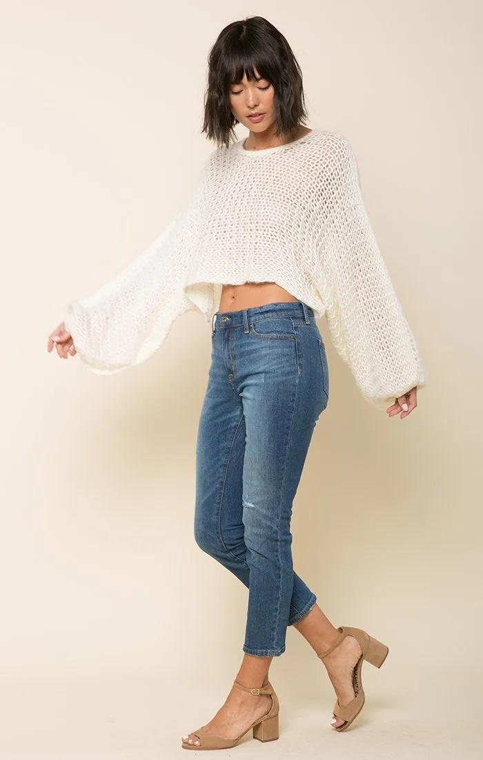 Candace Crochet Knit Sweater