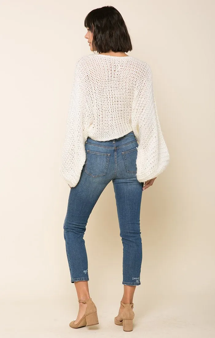 Candace Crochet Knit Sweater