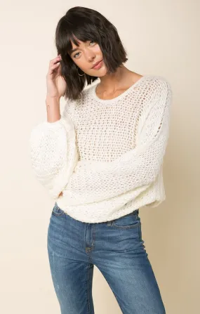 Candace Crochet Knit Sweater