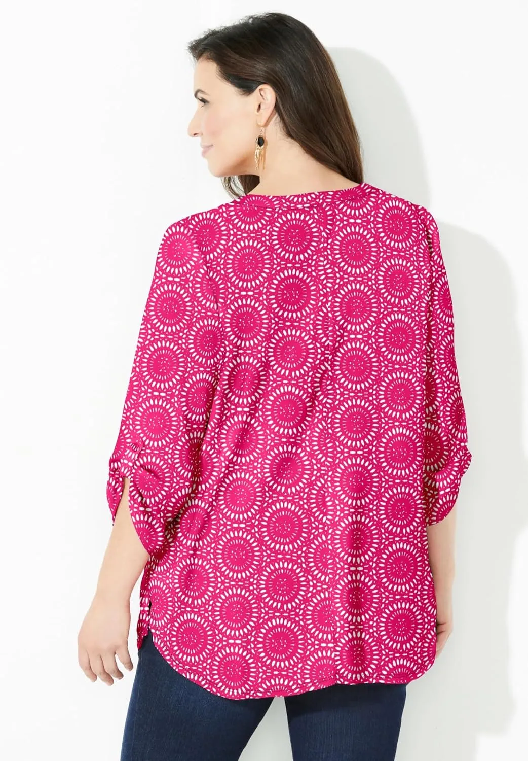 Catherines Women's Plus Size Breezeway Georgette Blouse
