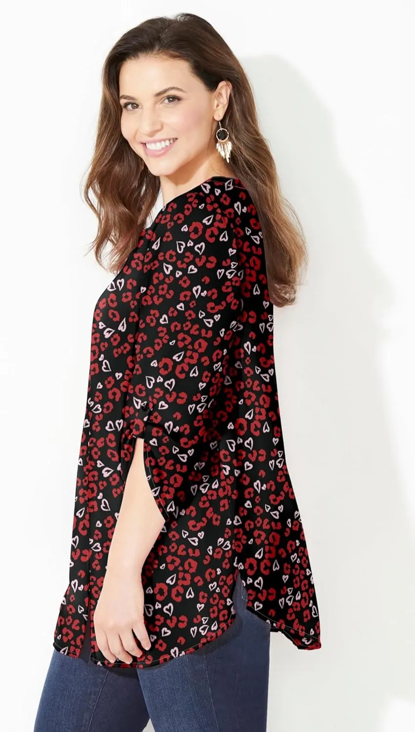Catherines Women's Plus Size Breezeway Georgette Blouse