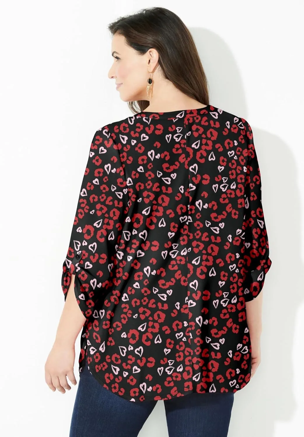 Catherines Women's Plus Size Breezeway Georgette Blouse