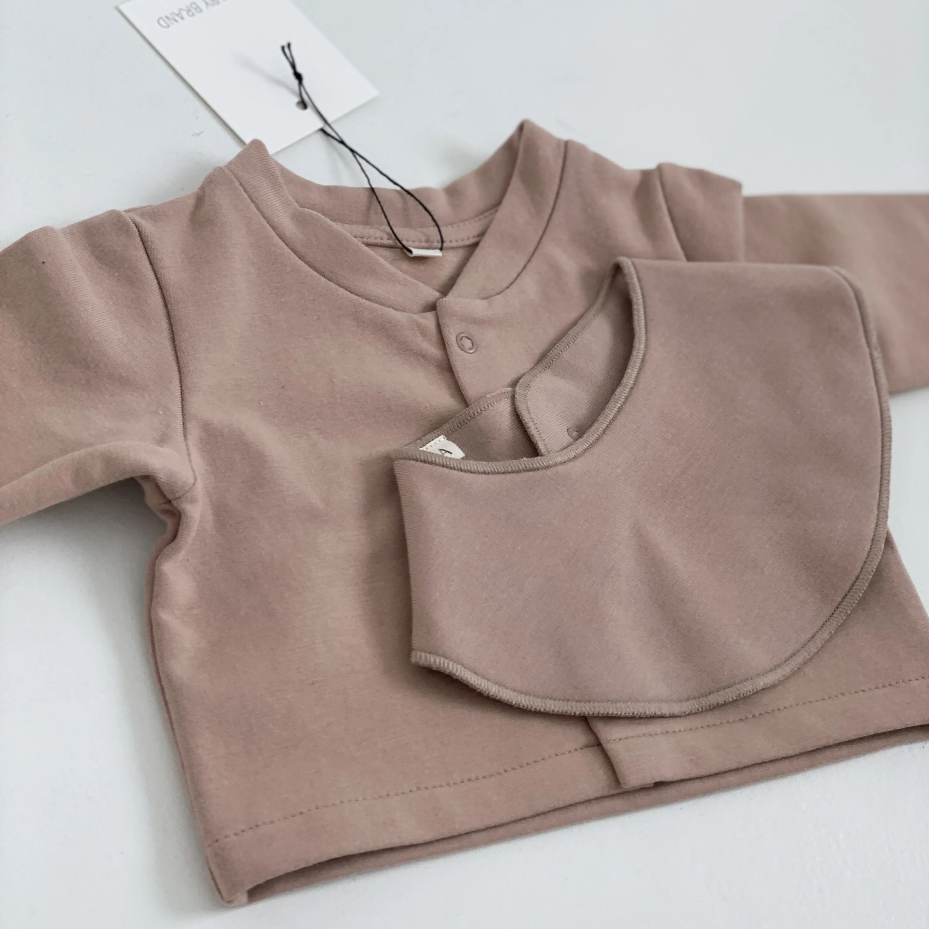 Che Organic Cotton Fleece Cardigan (Biscuit)
