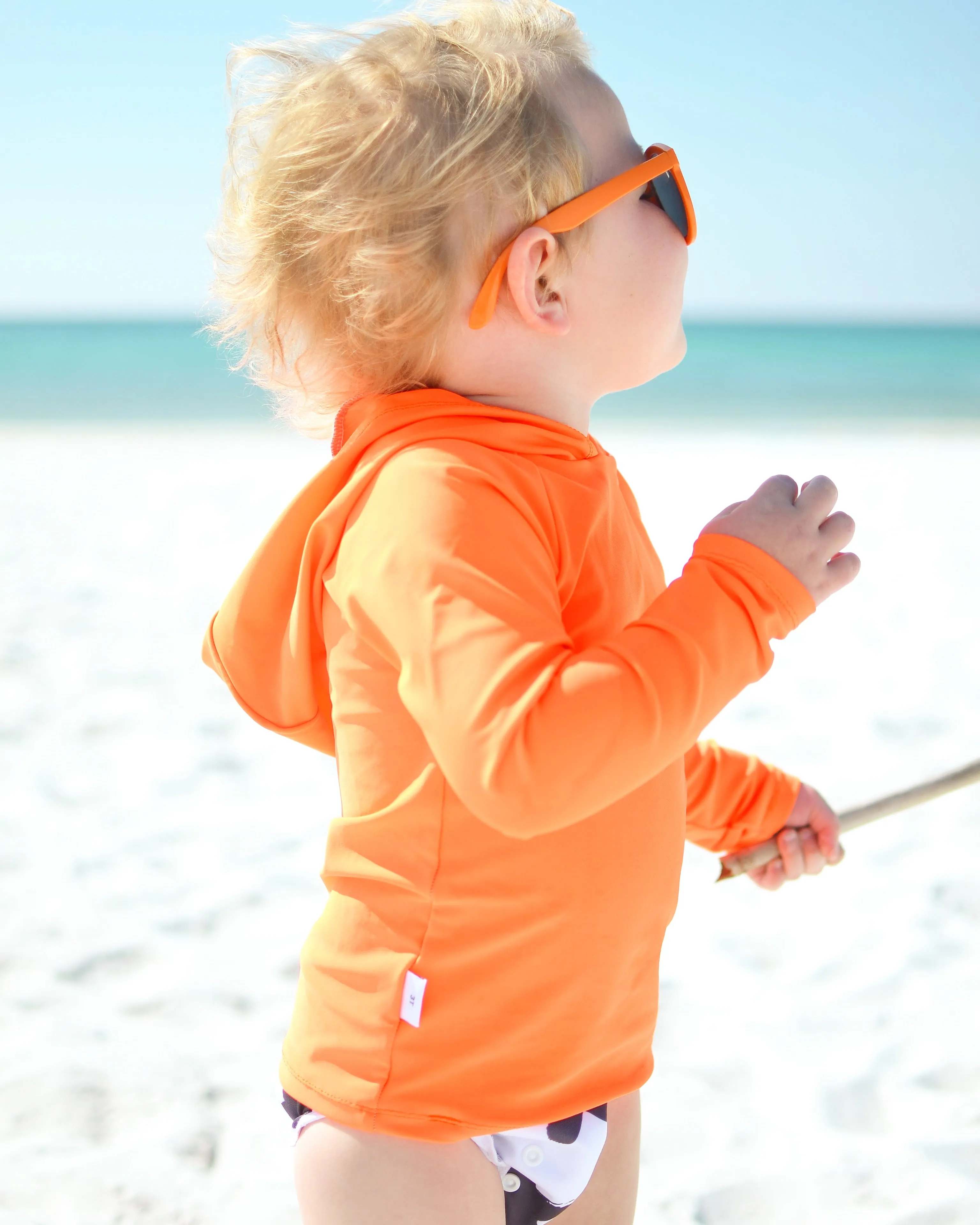 Cheeky Cloth Neon Orange Rashguard