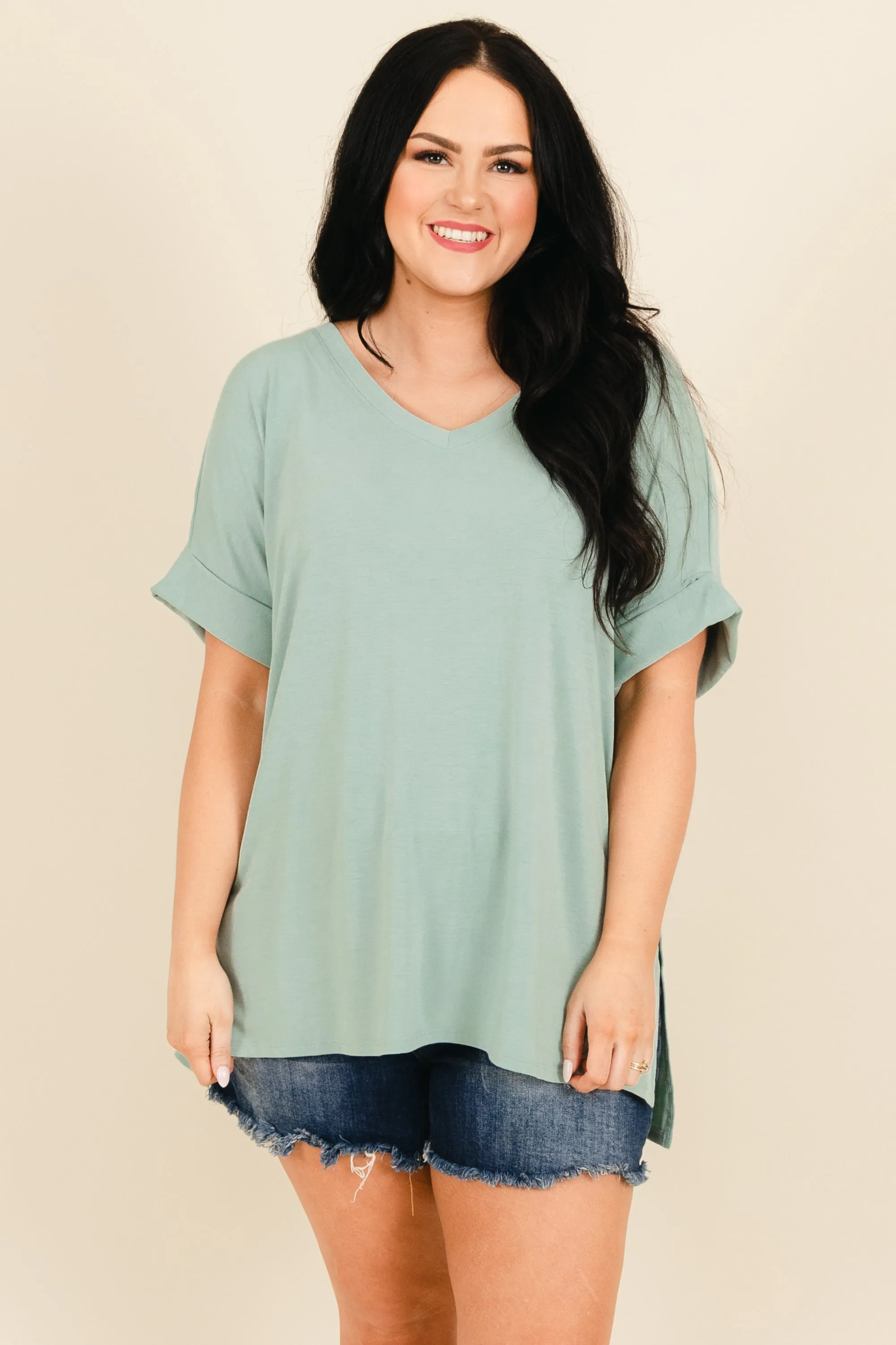 Comfy Travels Top, Light Green