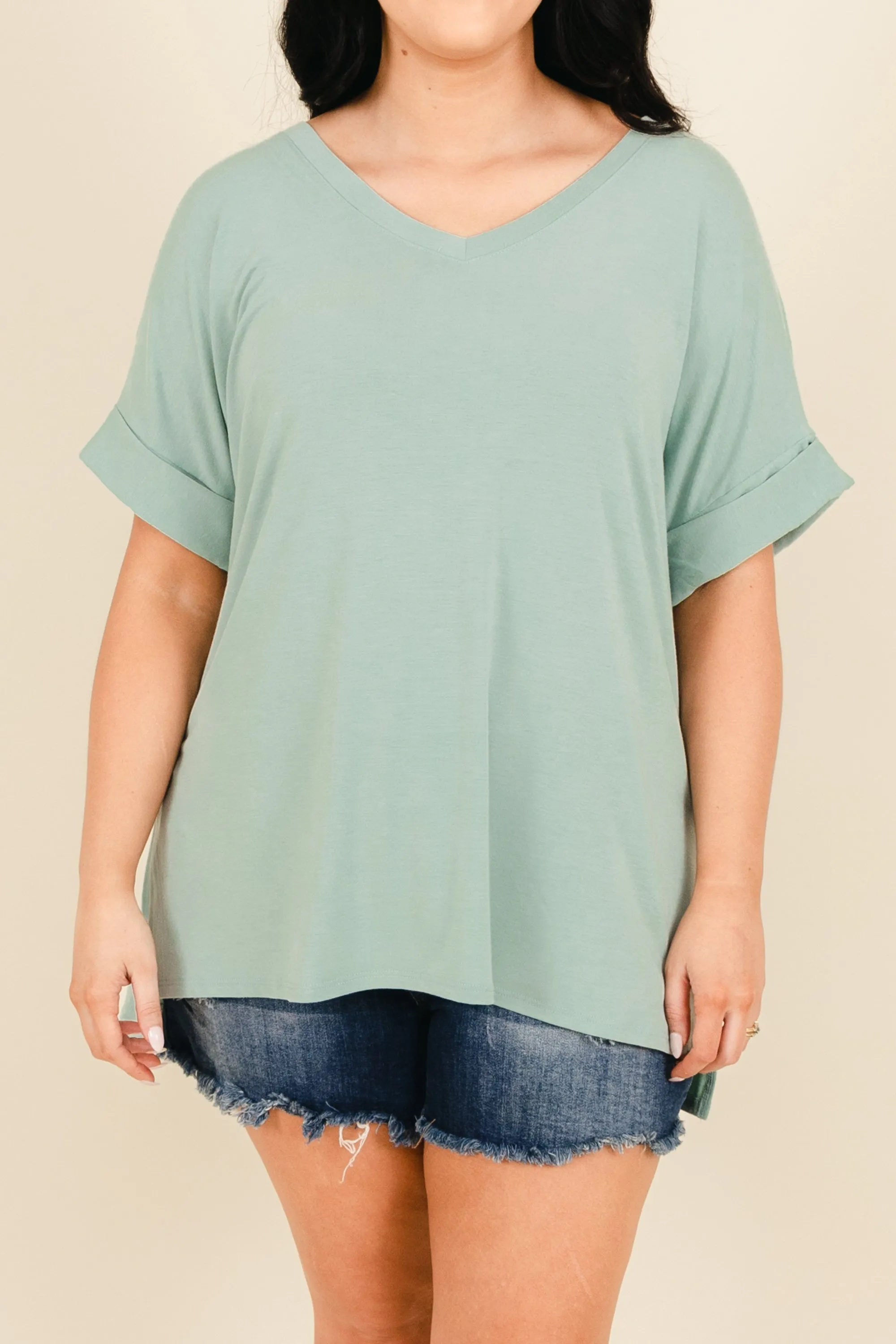 Comfy Travels Top, Light Green