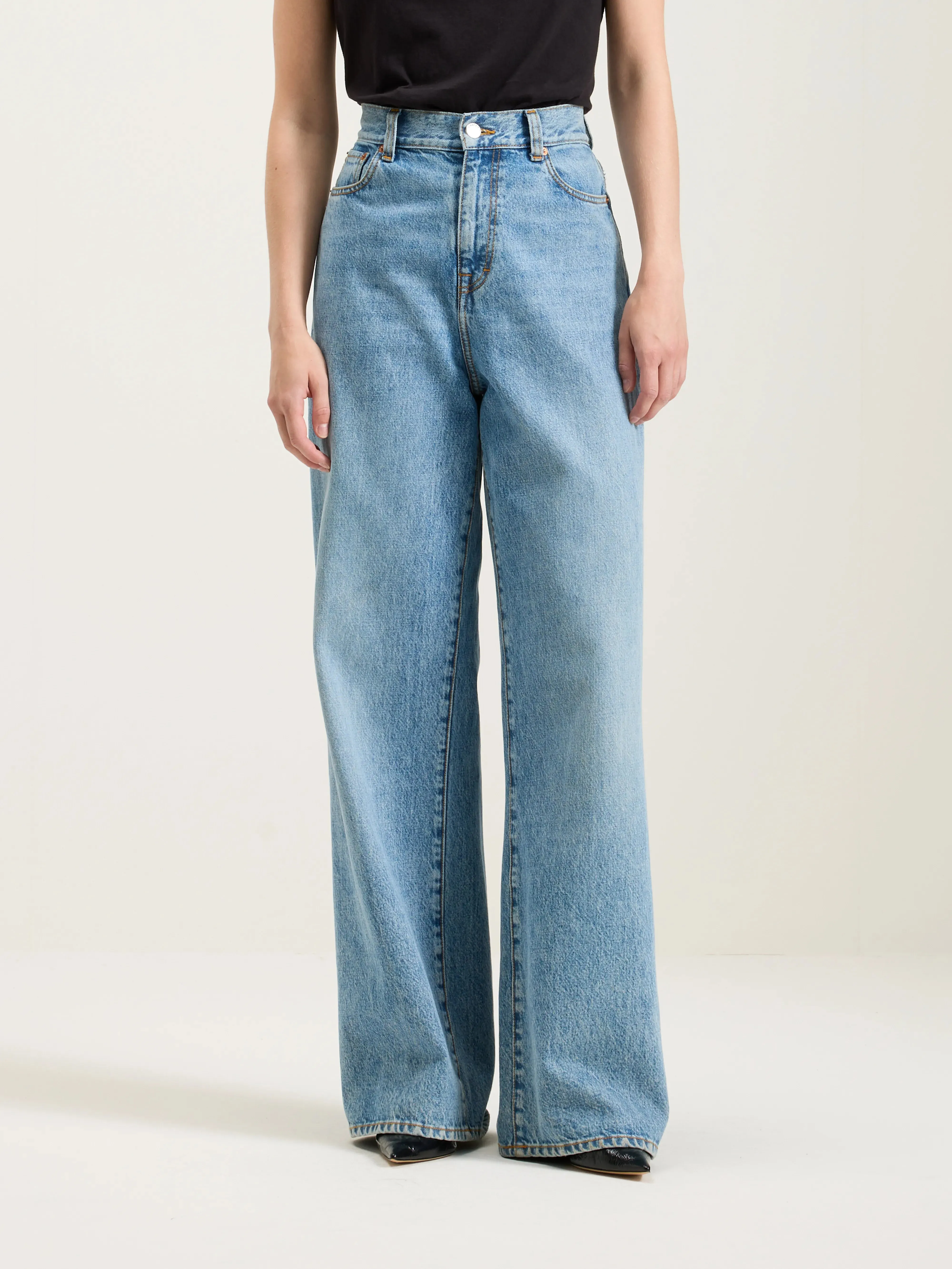Denim N. 64 wide Jeans (242 / W / USED LT BLUE)