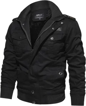 DuDubaby Snowboard Jacket Men Full Zip Jacket Men Casual Winter Warm Top Blouse Thickening Coat Outwear Top Blouse Jacket