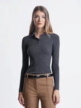 Extrafine baby merino polo