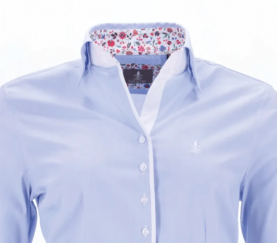 Fior da Liso - Leonie Luna Belle Blue Blouse - SS24