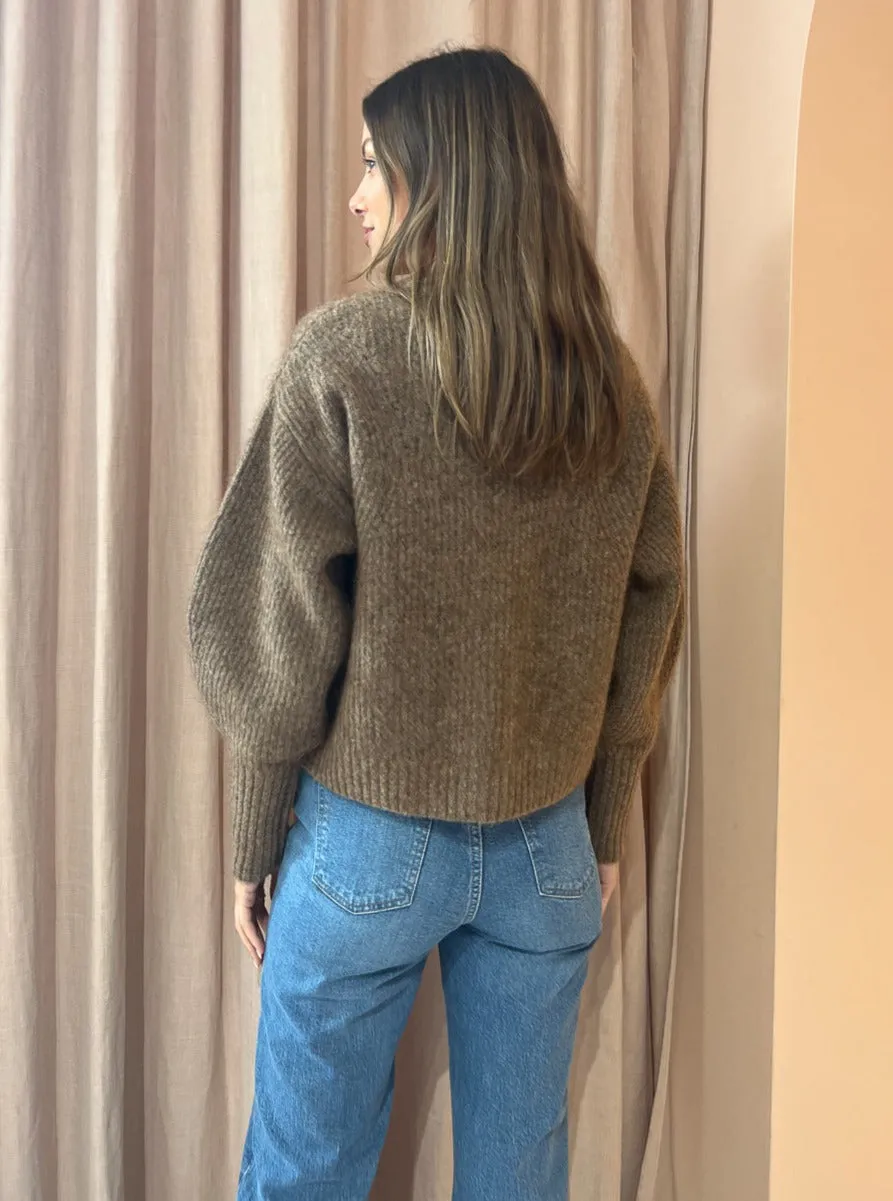 Friends with Frank The Agnes Cardigan in Nutmeg Marle