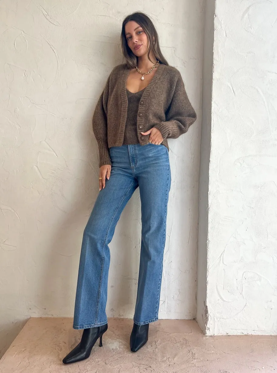 Friends with Frank The Agnes Cardigan in Nutmeg Marle
