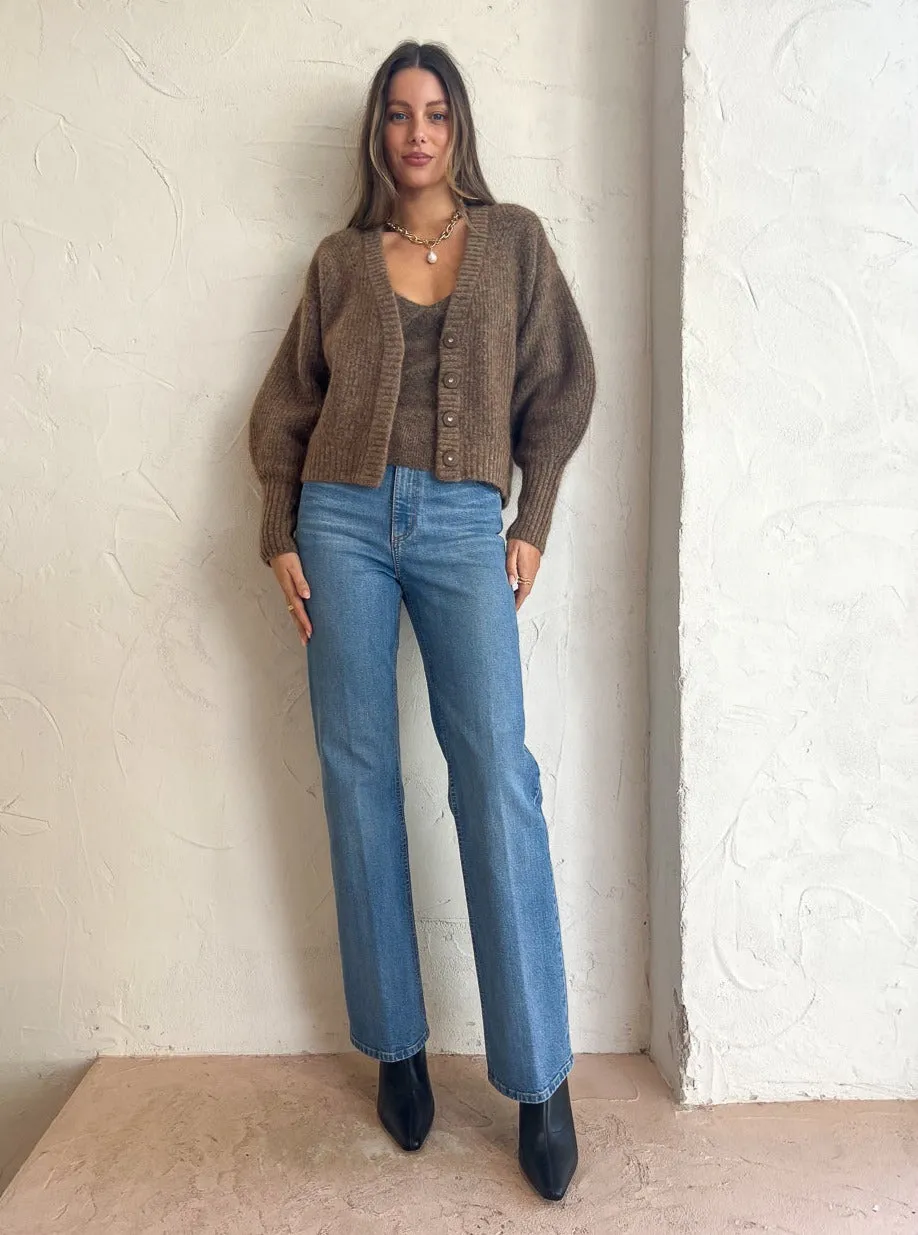 Friends with Frank The Agnes Cardigan in Nutmeg Marle