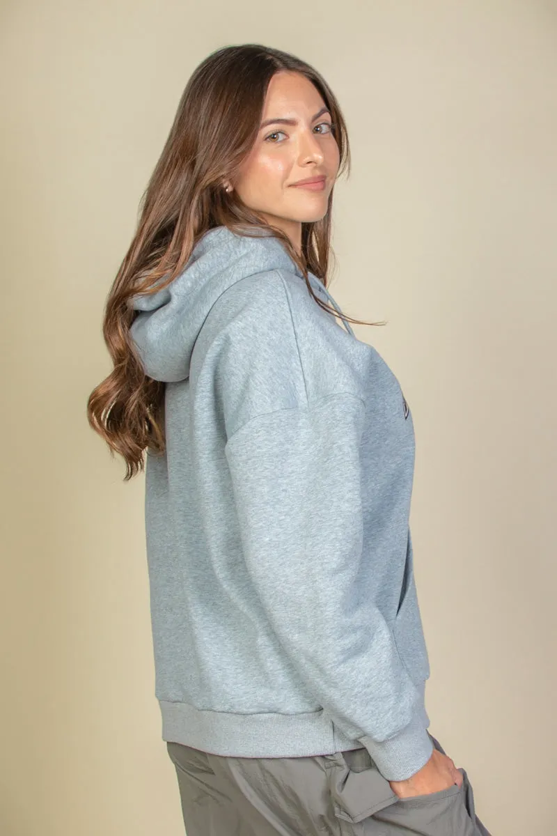 Graphic Kangaroo Pocket Drawstring Hoodie