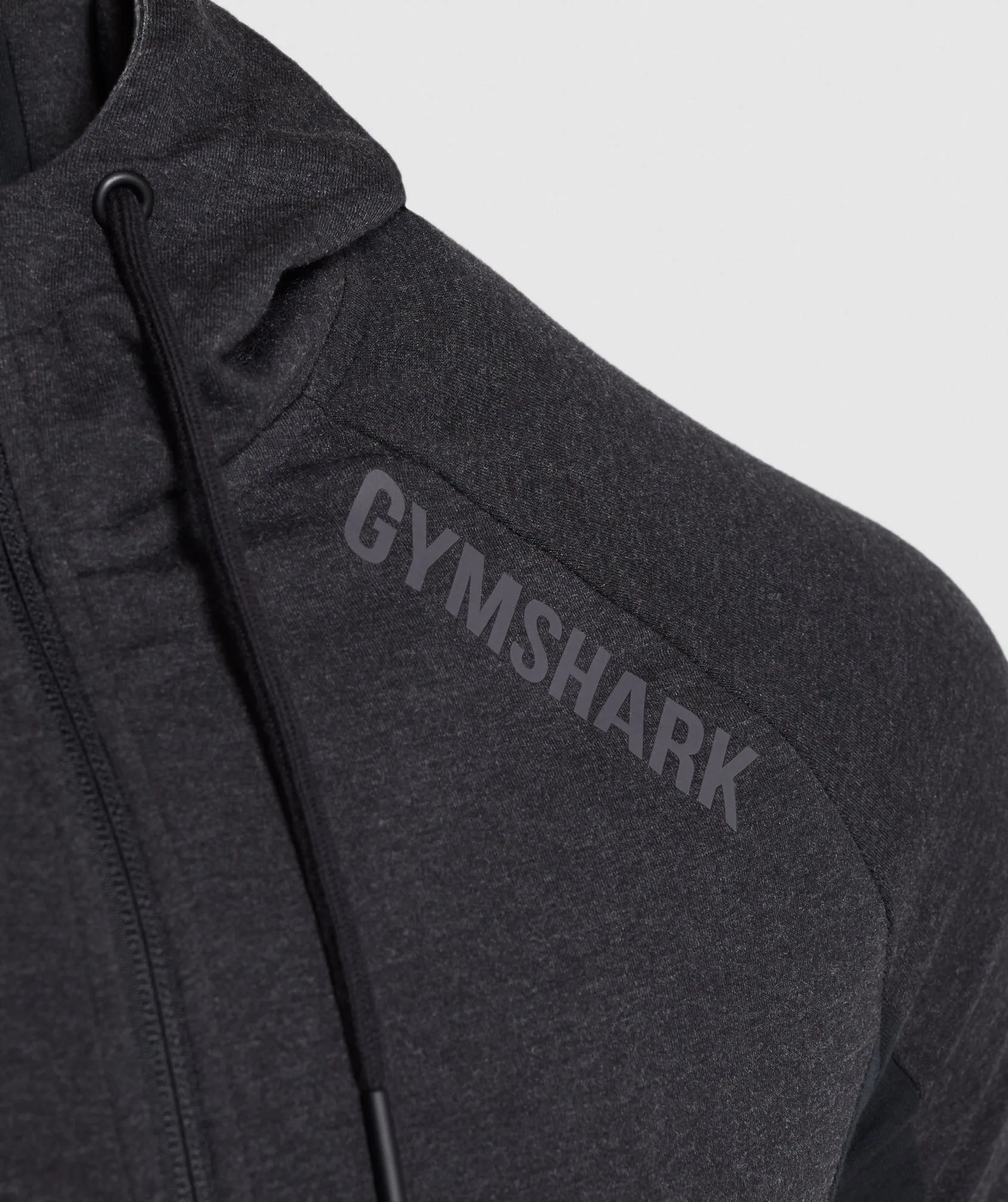 Gymshark Revive Zip Hoodie - Black/Black Marl