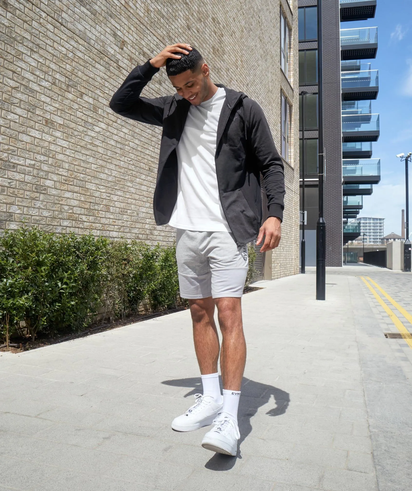 Gymshark Revive Zip Hoodie - Black/Black Marl