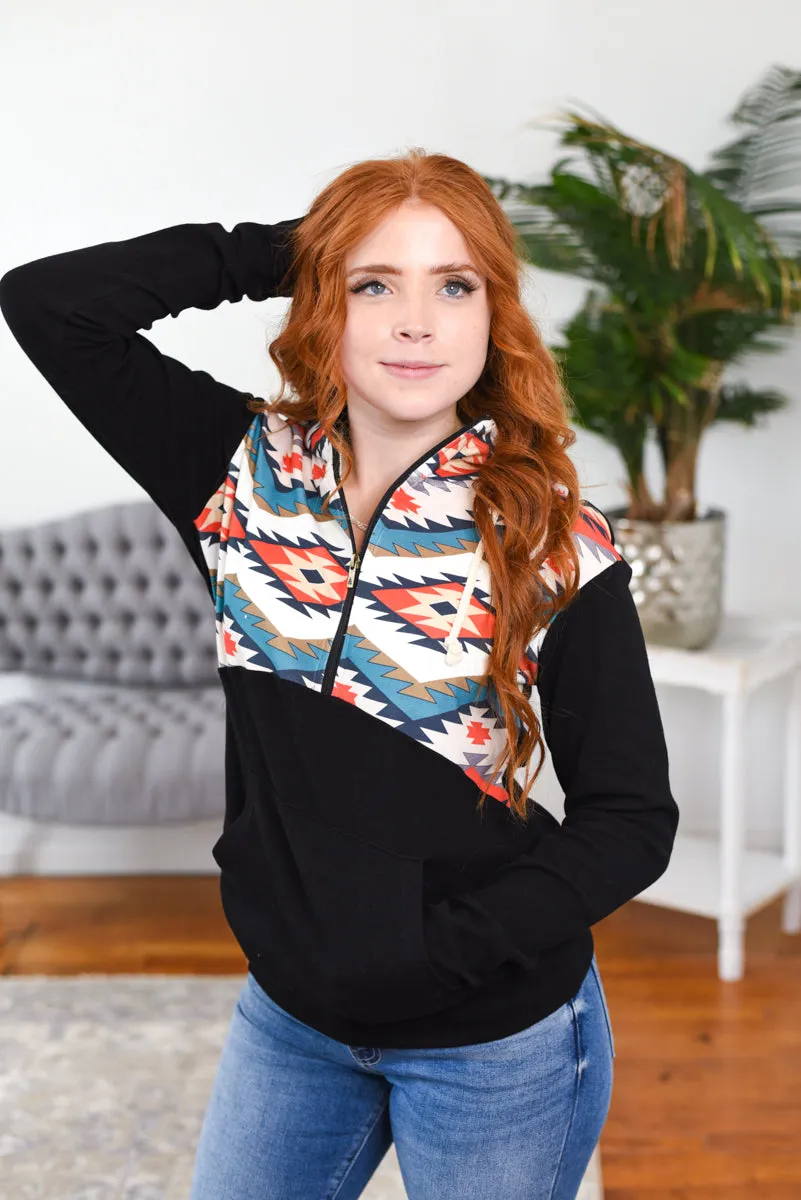 Halfzip Sweatshirt - Let's Be Happy