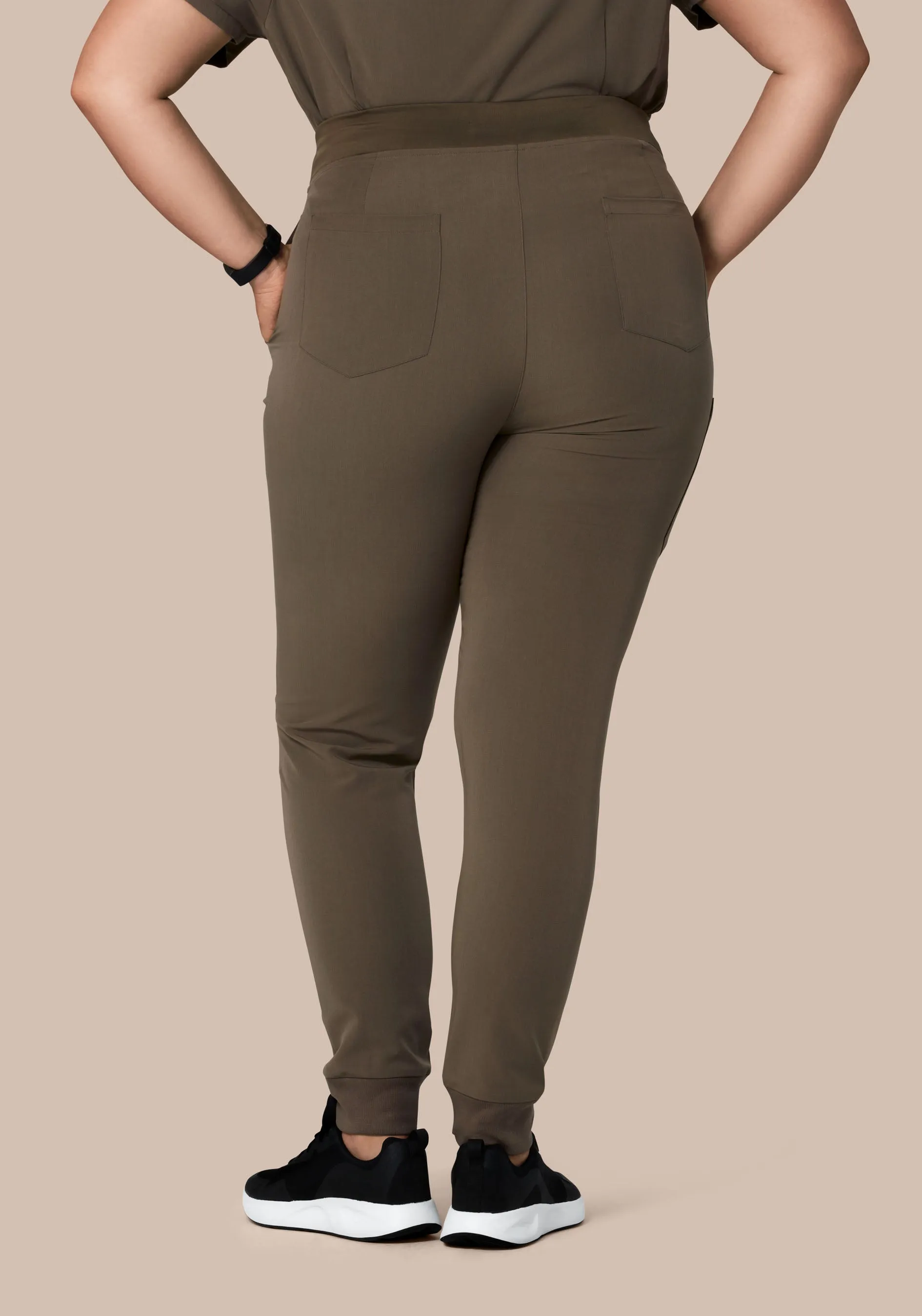 High Waisted Joggers Truffle