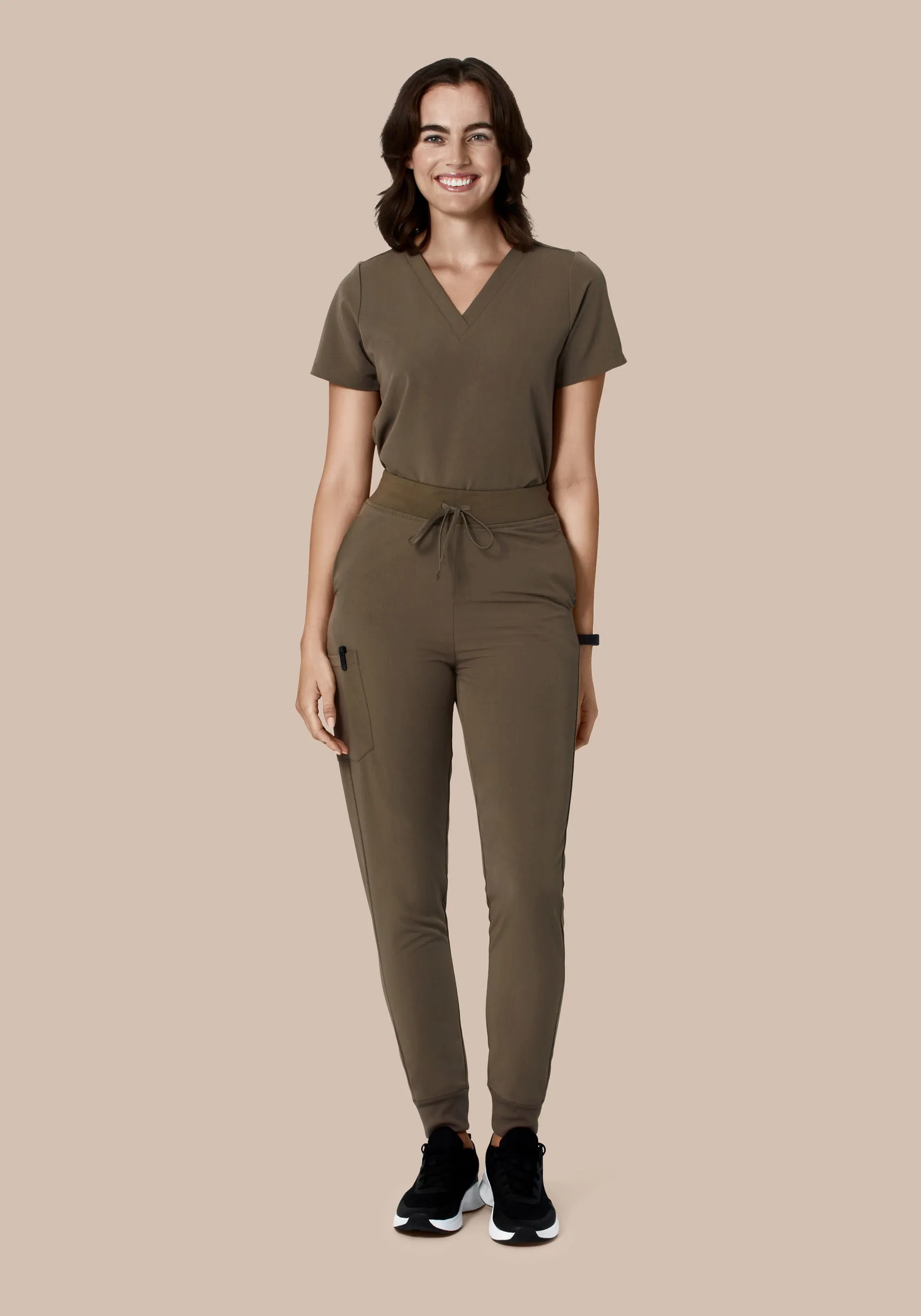 High Waisted Joggers Truffle