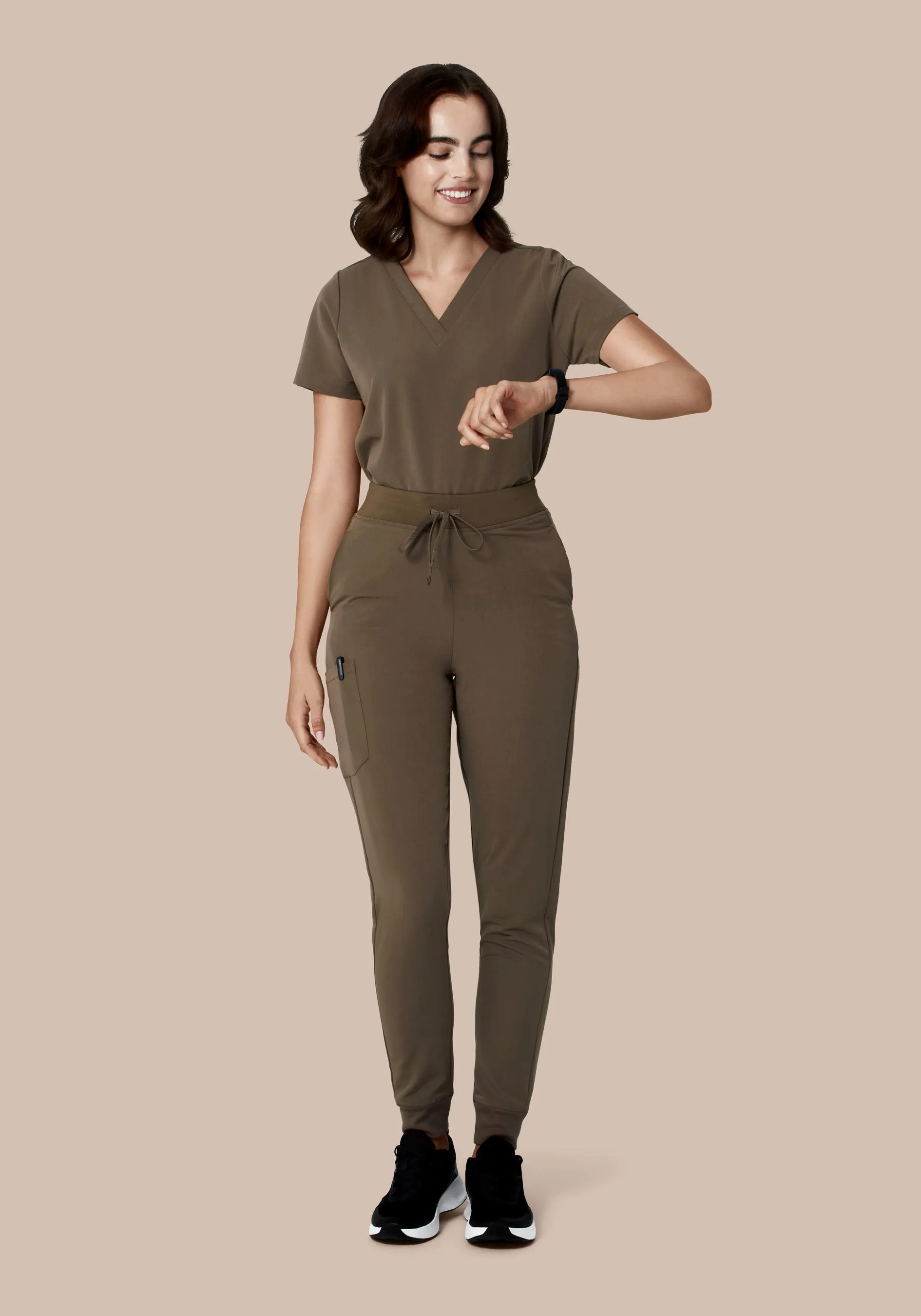 High Waisted Joggers Truffle