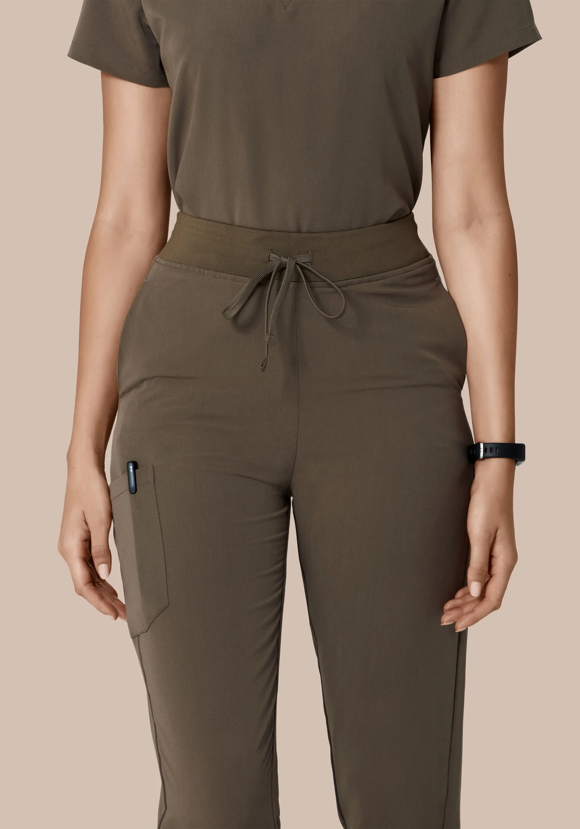 High Waisted Joggers Truffle