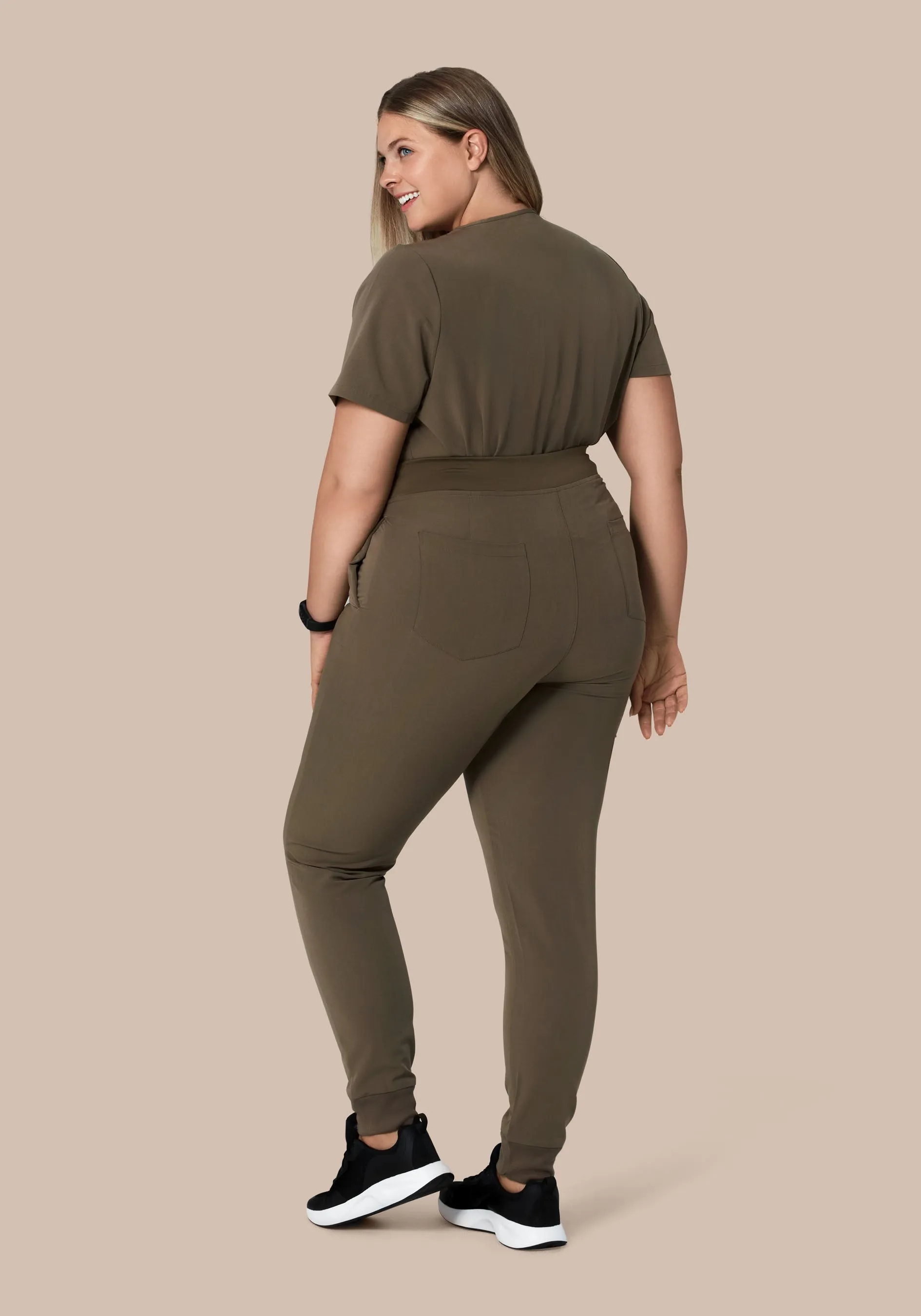 High Waisted Joggers Truffle
