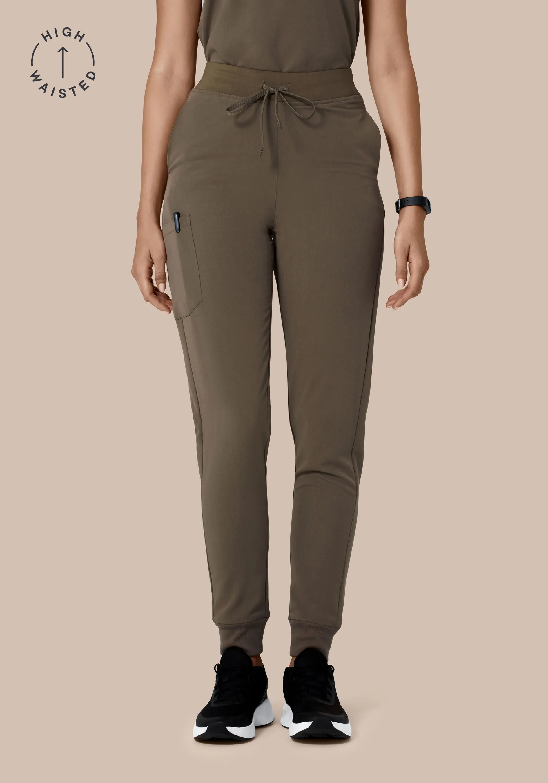 High Waisted Joggers Truffle