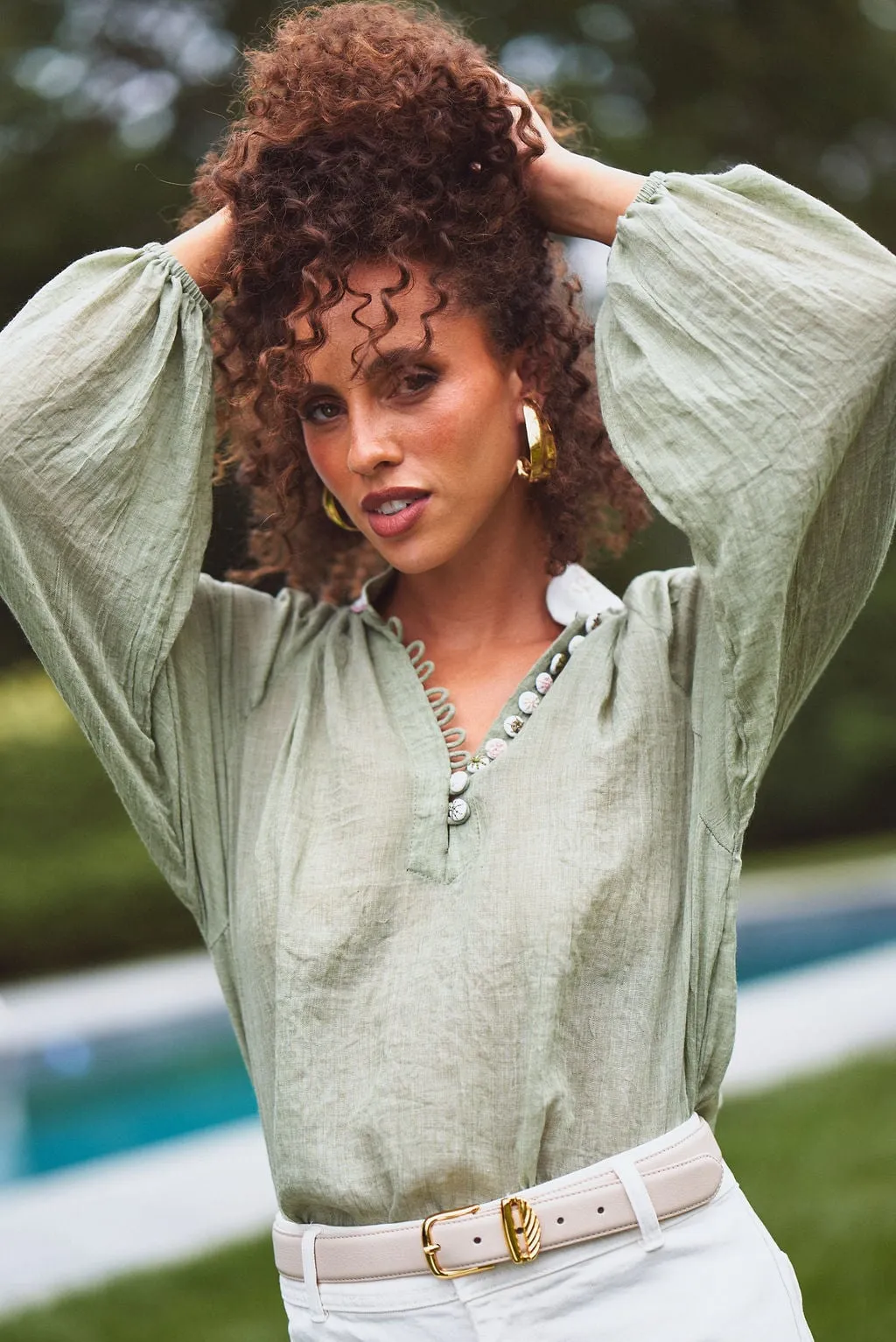 Ivy Blouse - Light Green