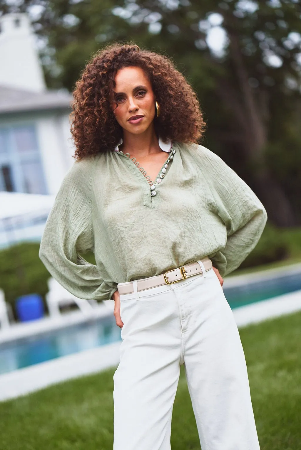 Ivy Blouse - Light Green