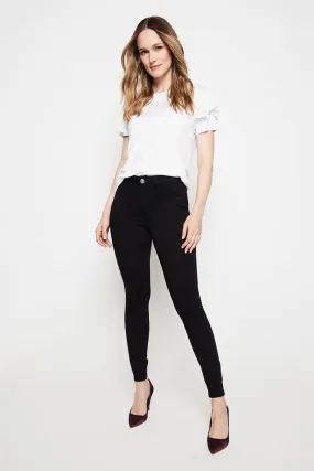 Jeans Tiro Medio Pitillo   4236