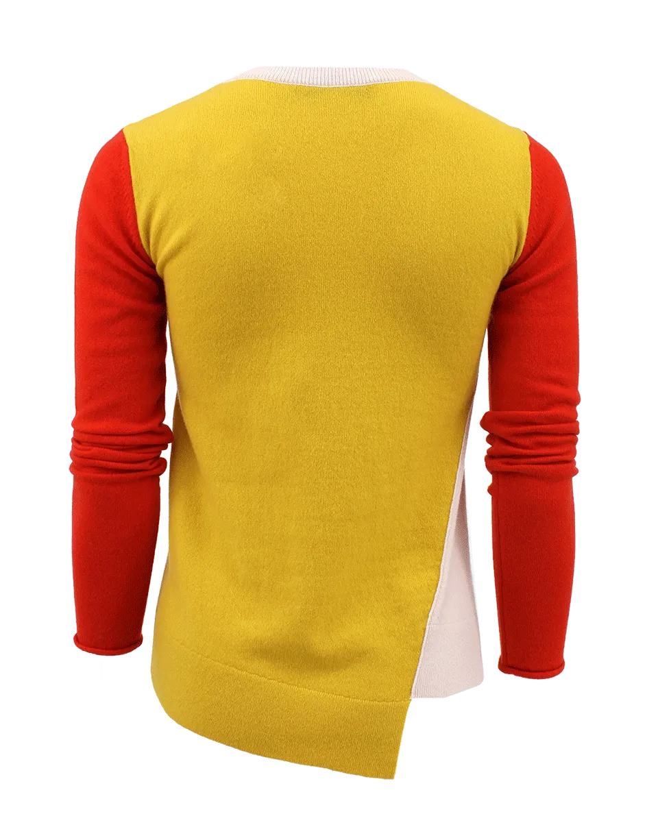 Long Sleeve Fitted Asymmetrical Pullover