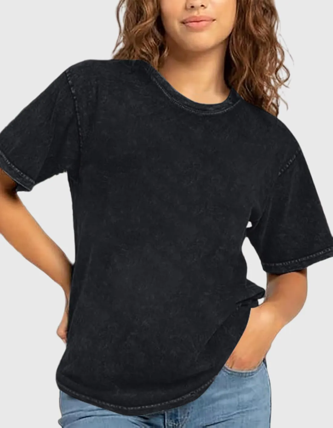 Mama Shirt Cheer Mom Shirt Graphic Tees for Women Acid Wash T-Shirt Vintage Letter Printed Tee Short Sleeve Casual Tops