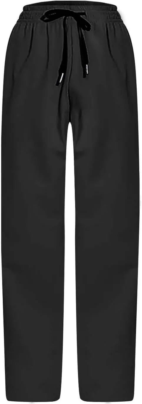 Mens Sweatpants Joggers Straight Leg Quick Drying Sweatpant Lightweight Breathable Drawstring Casual Pant with Pocket