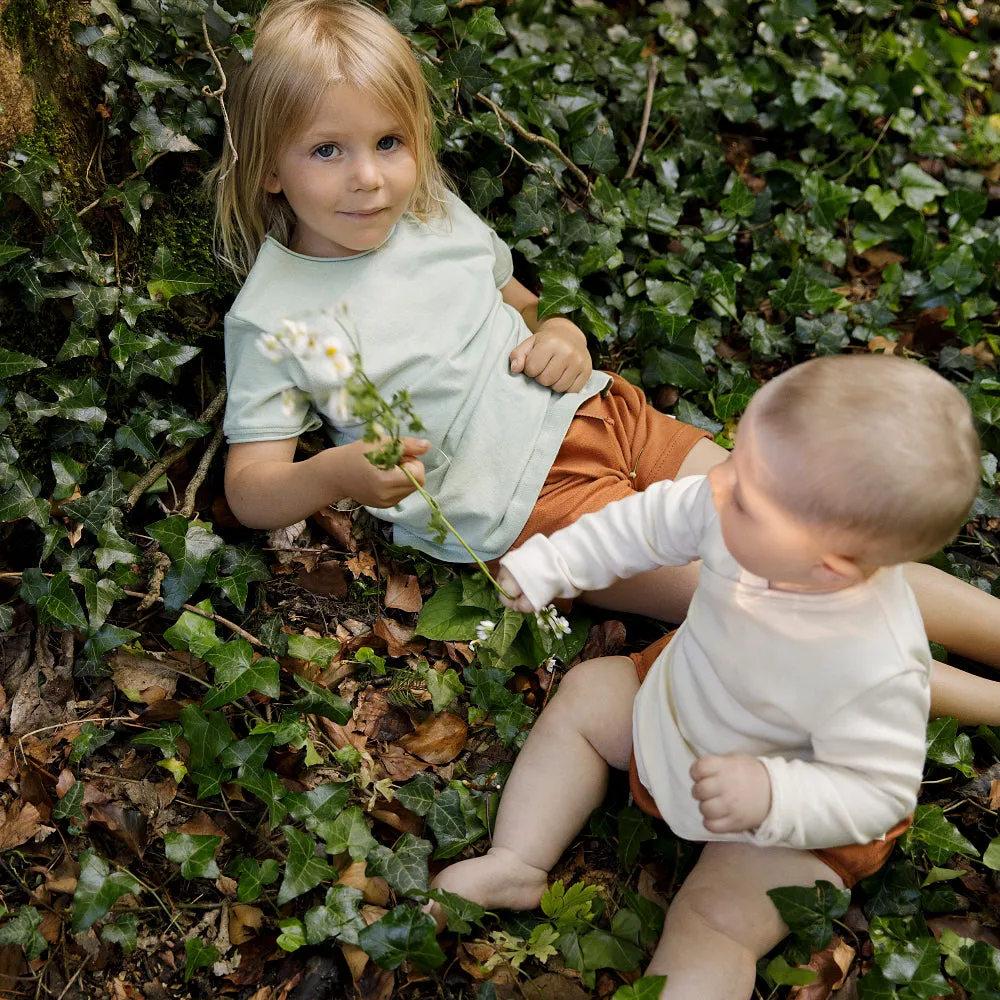 Mini Cotton Baby Top - Natural - Newborn-12m