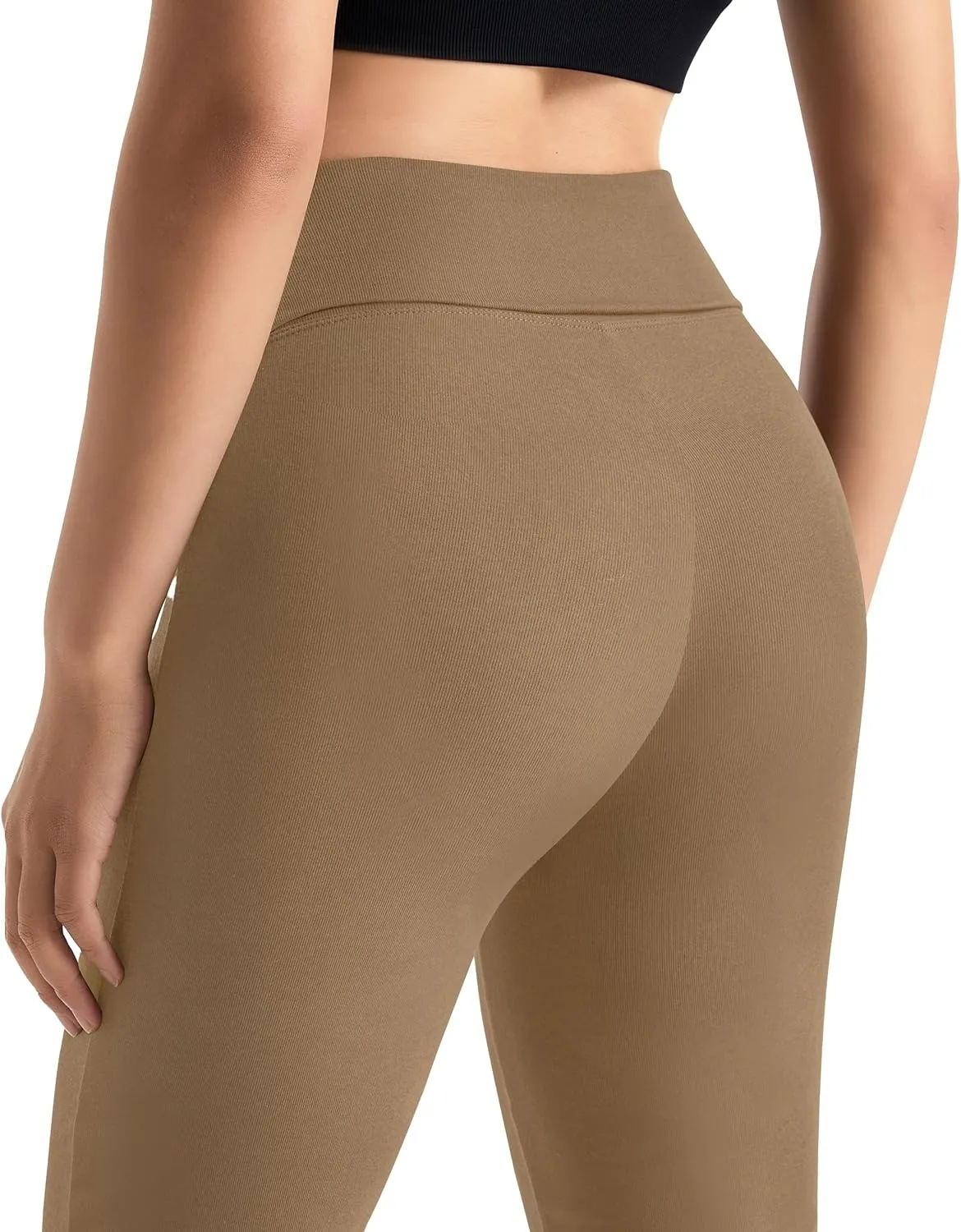 MOOSLOVER Women Flare Leggings Fold Over Bootcut Yoga Pants Casual Y2K Lounge Pants Comfy Cotton Leggings