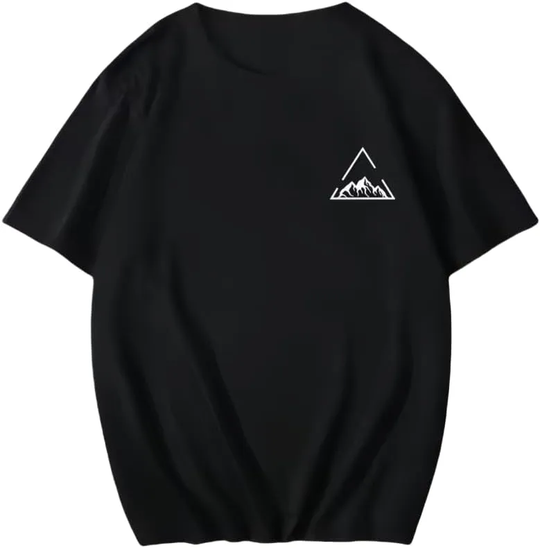 Printing T-Shirt Men Oversized Cotton Summer Tshirt Breathable Loose O-Neck Tee Shirts Te