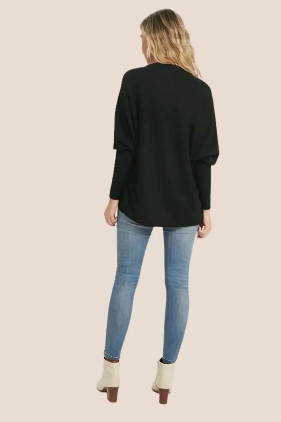 Pullover With Batwing Sleeves