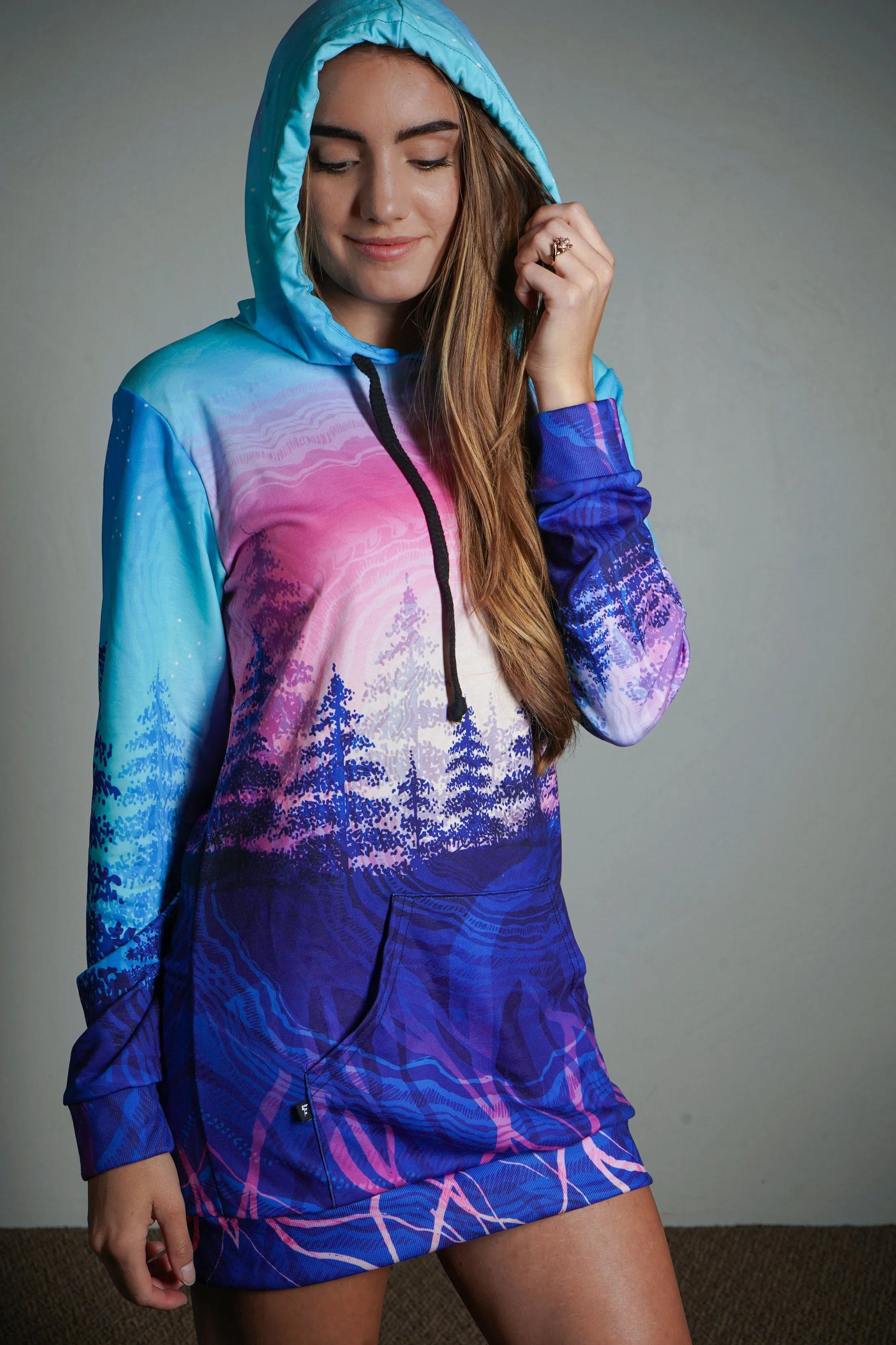 Rooted in Color Hooded Dress