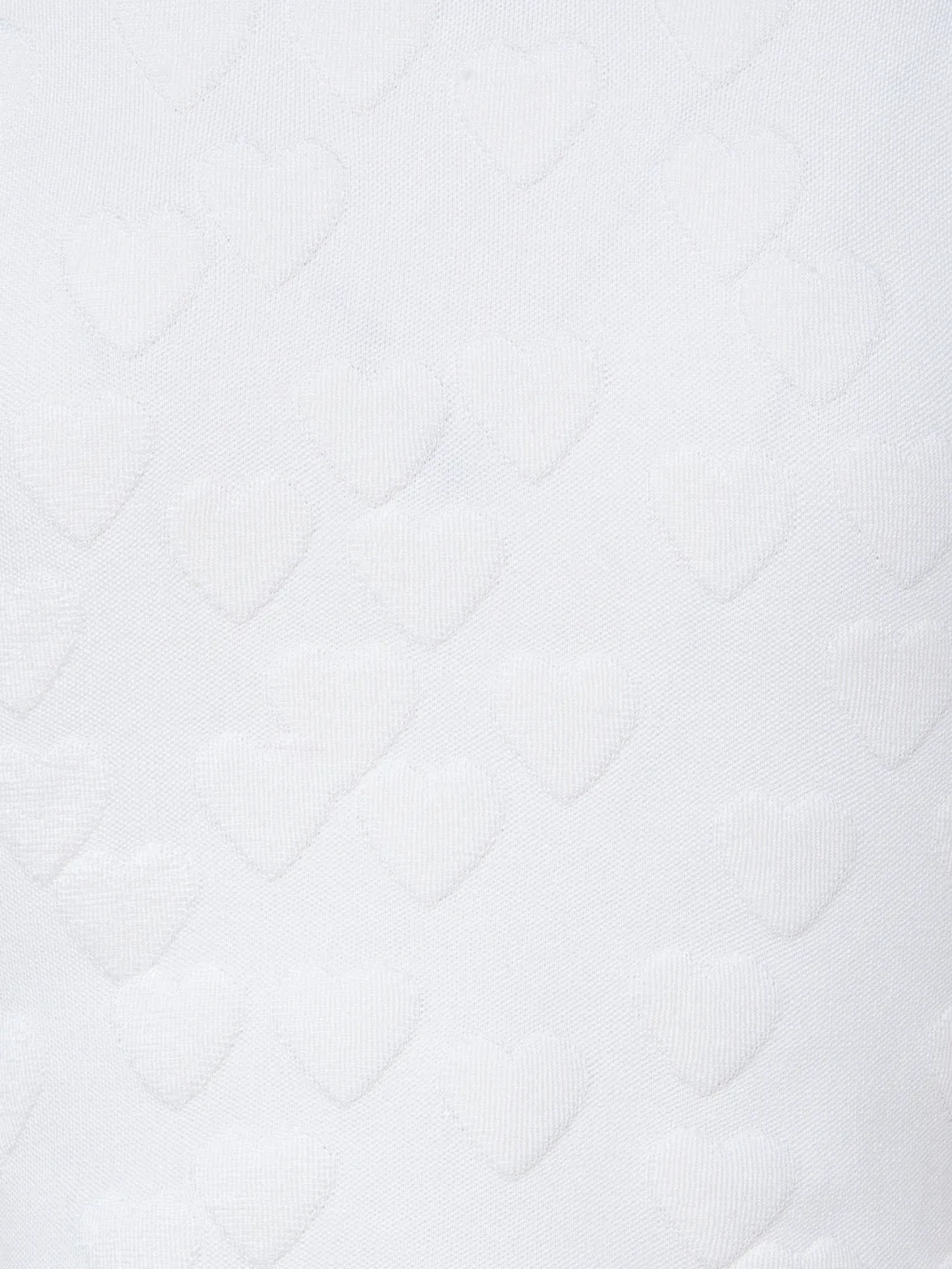 Silk Stretch 3D Hearts Jacquard Pullover