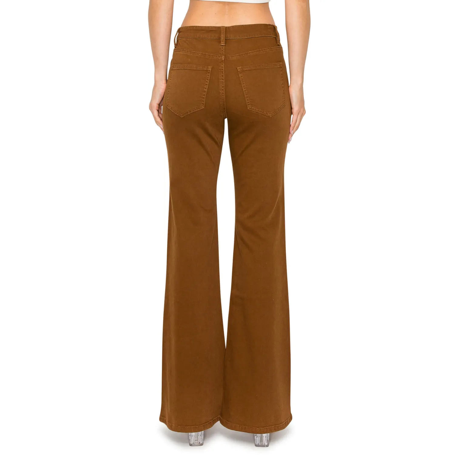Soft Stretchy High Rise Everyday Flare Jeans - Hazel