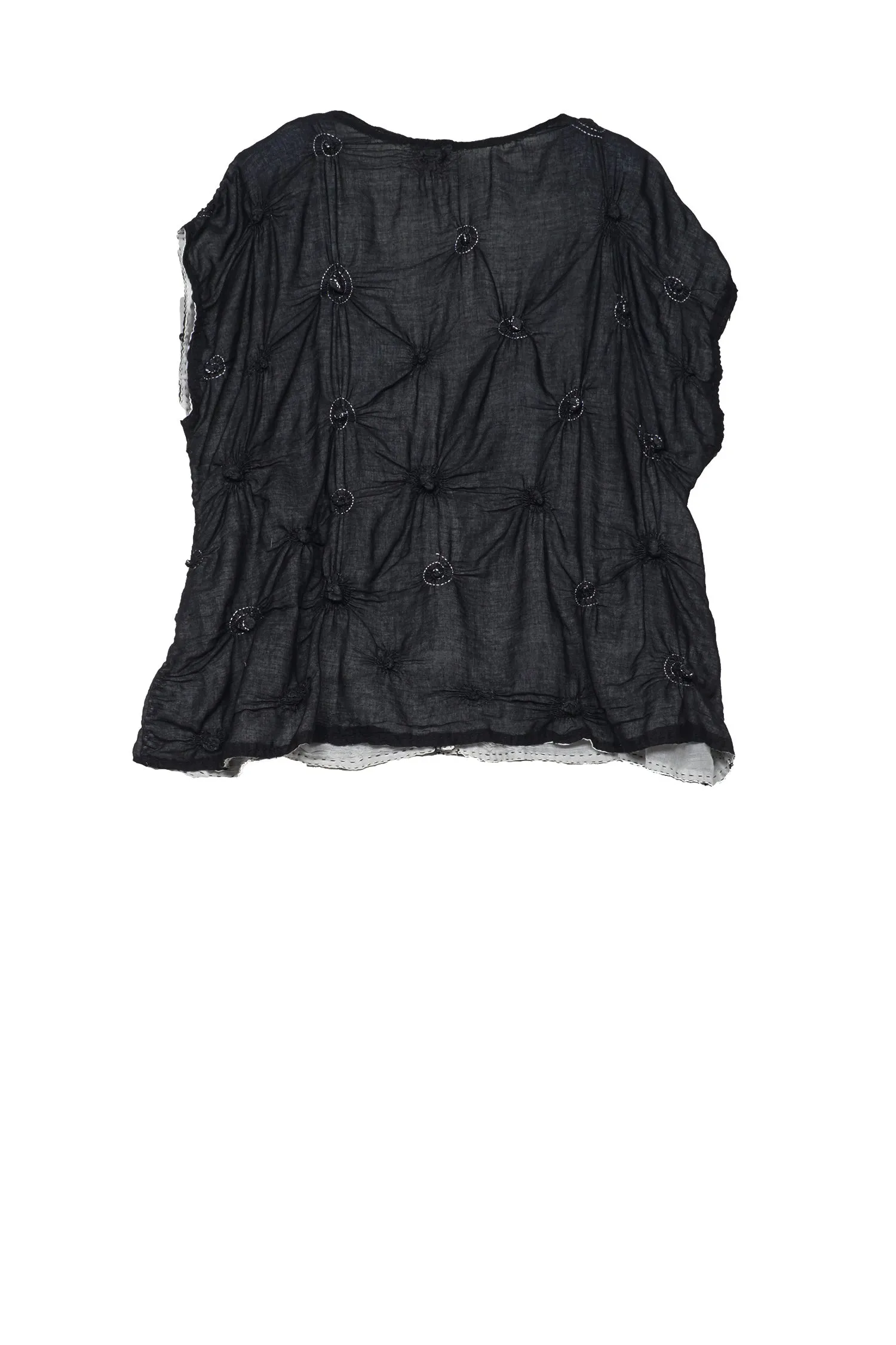 SPIRAL KANTHA BLOUSE - sl2534-blk -